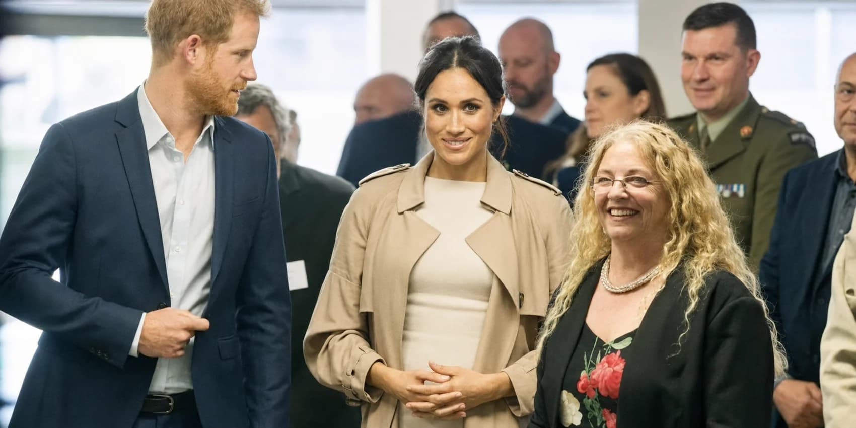 Verna McFelin hosting the Duke and Duchess of Sussex in New Zealand